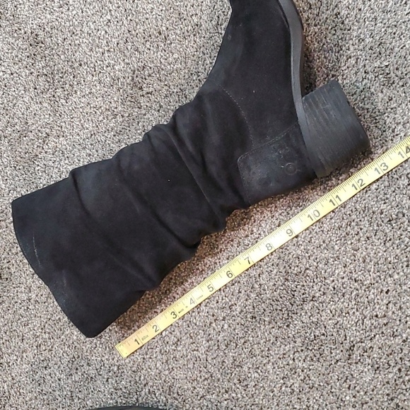 Born Women Peavy Comfort Suede Boots block heels  shoes sz 7.5M - Picture 10 of 14